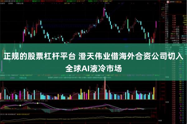 正规的股票杠杆平台 澄天伟业借海外合资公司切入全球AI液冷市场